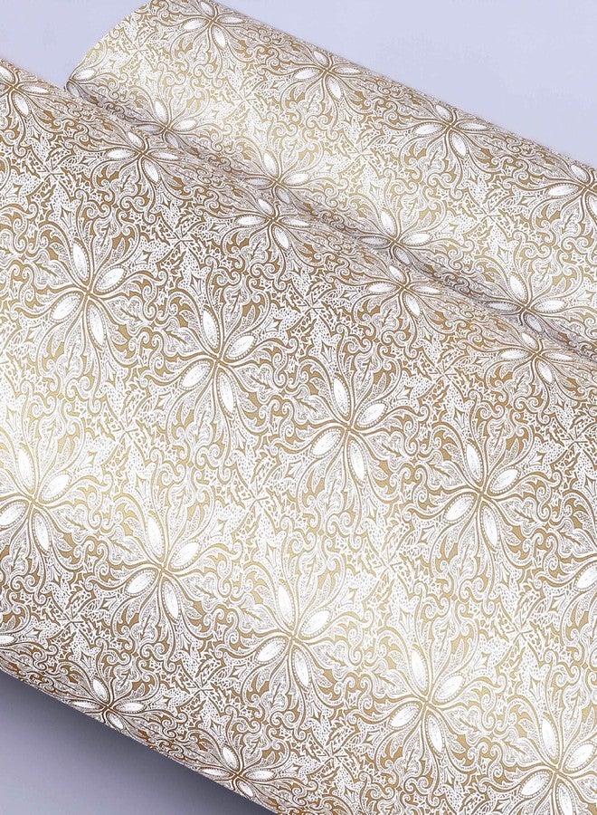 PIXELPACE Self Adhesive Peel Stick 45 x 304 cm Waterproof Abstract Flower Wallpaper for Living Room Hall Bedroom Decoration PVC Vinyl DIY Wall Stickers, Count of (1, Modern Style-4) - Image 4